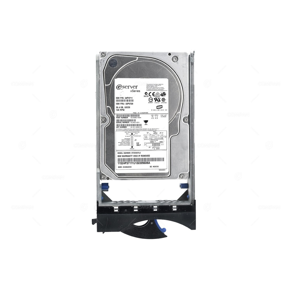 32P0729 IBM HDD 36GB 10K SCSI U320 3.5" LFF HOT-SWAP